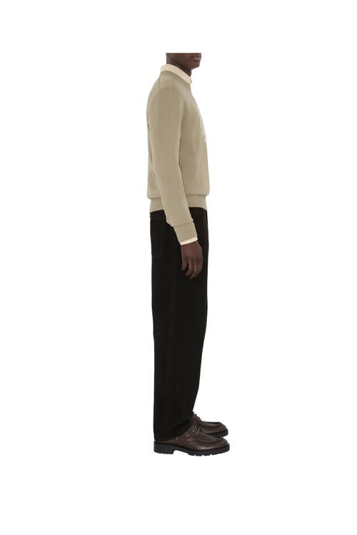 Burberry Wool B Crest Sweater In Neutral