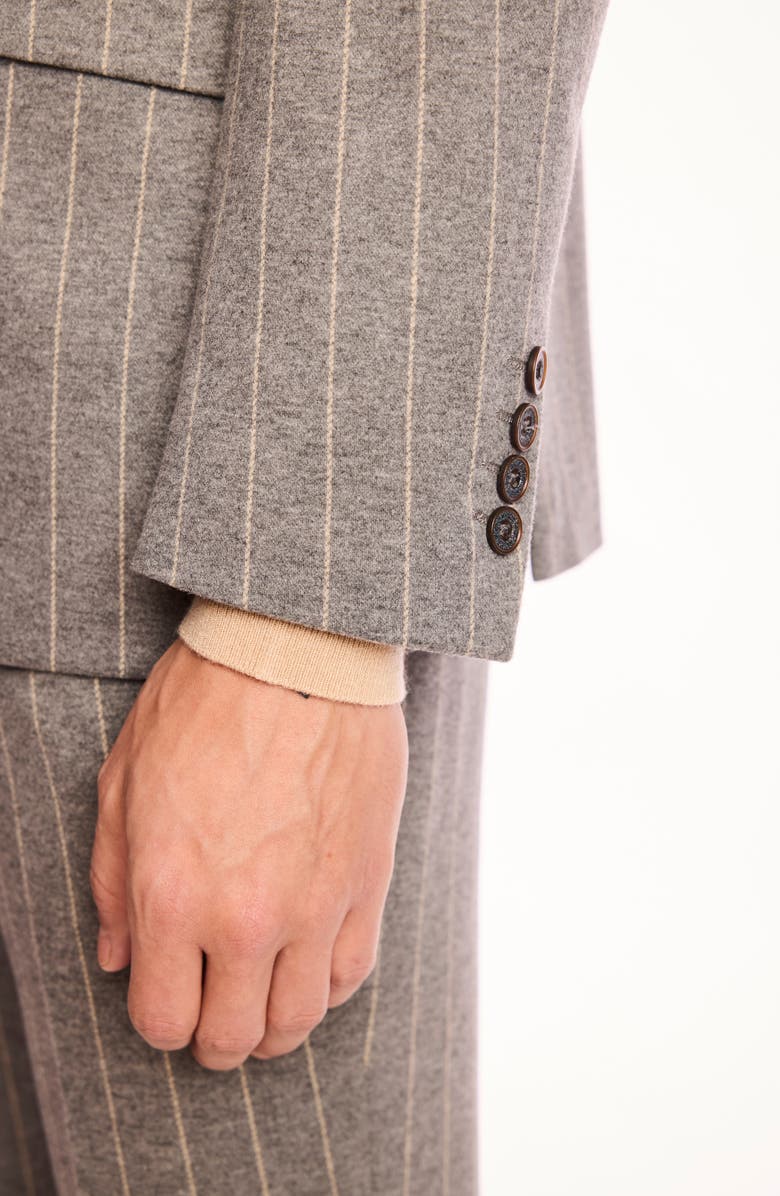 PAISLEY & GRAY Dover Slim Fit Gray Pinstripe Blazer, Alternate, color, Light Grey Tan Pinstripe