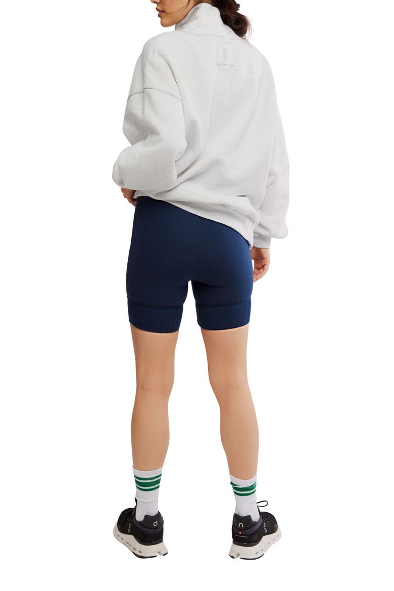 FP Movement Victory Sweatshirt & Shorts Set, Alternate, color, HEATHER GREY/MIDNIGH