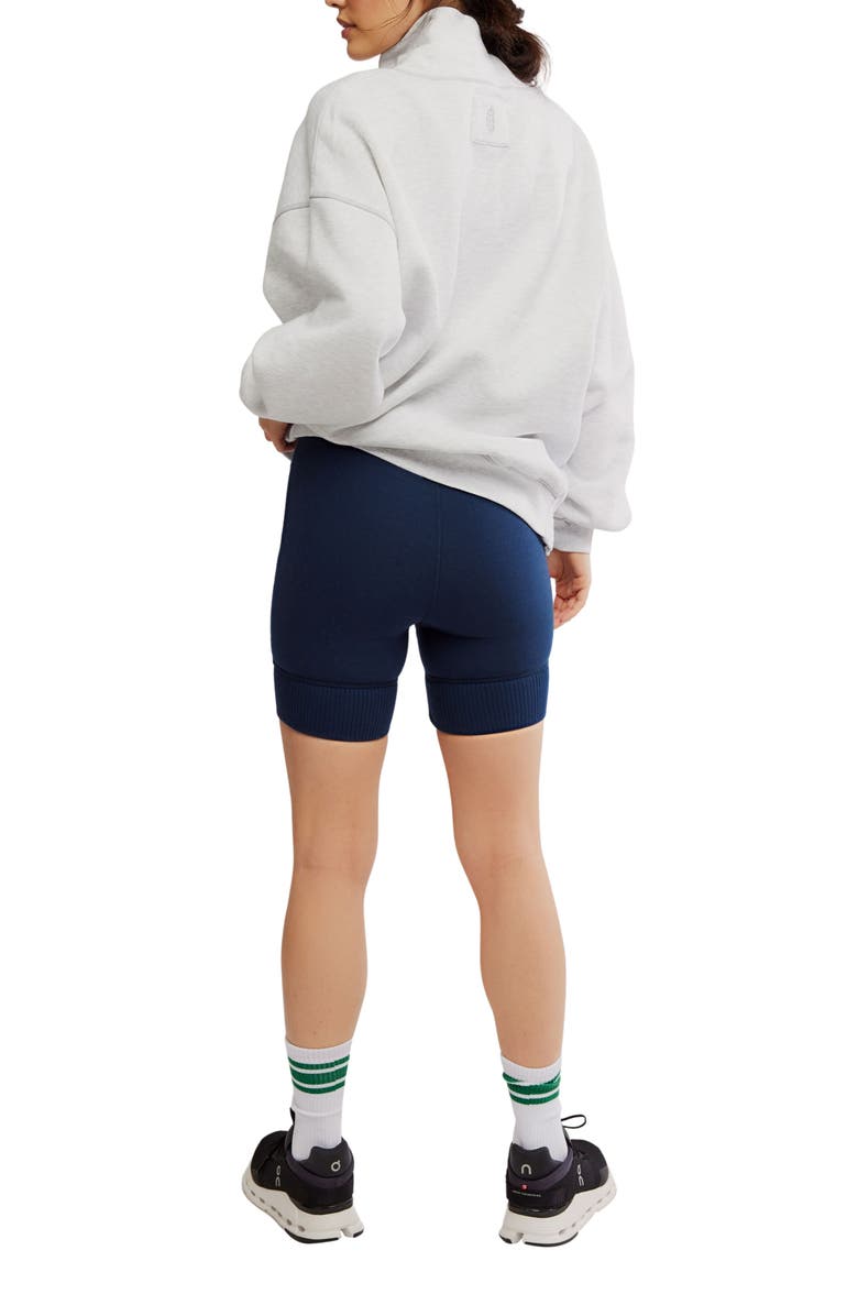 Free People FP Movement Victory Sweatshirt & Shorts Set, Alternate, color, Heather Grey/Midnigh