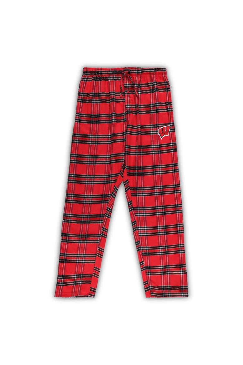 Men's Profile Red/Black Wisconsin Badgers Big & Tall 2-Pack T-Shirt & Flannel Pants Set, Alternate, color, Red