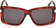 MCM 55mm Rectangular Gradient Sunglasses