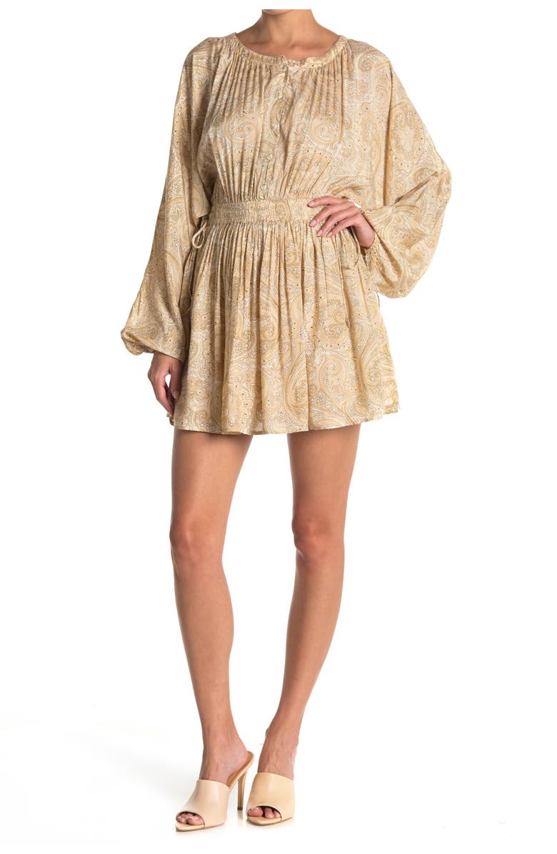 Amuse Society Luciana Long Sleeve Woven Dress, Main, color,