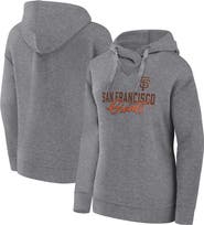 FANATICS Women's Fanatics Branded Heather Gray San Francisco Giants Script Favorite Lightweight Pullover Hoodie