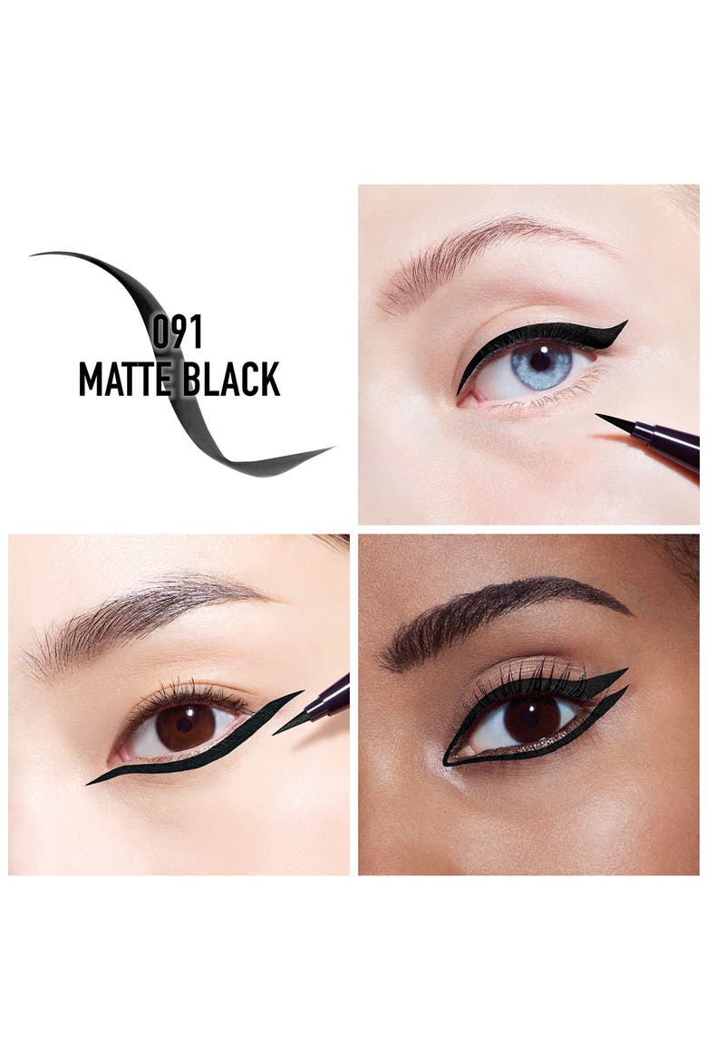 'Diorshow On Stage Waterproof Liquid Eyeliner, Alternate, color, 091 MATTE BLACK