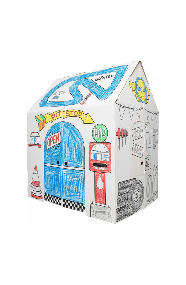 Easy Playhouse Garage Kids Art And Craft, Main, color, Multicolored