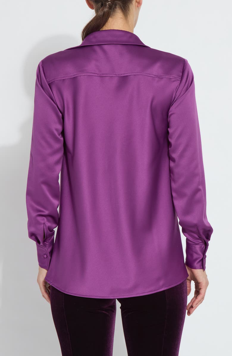 Lysse Wallis Draped Cowl Neck Top, Alternate, color, Purple Ornament