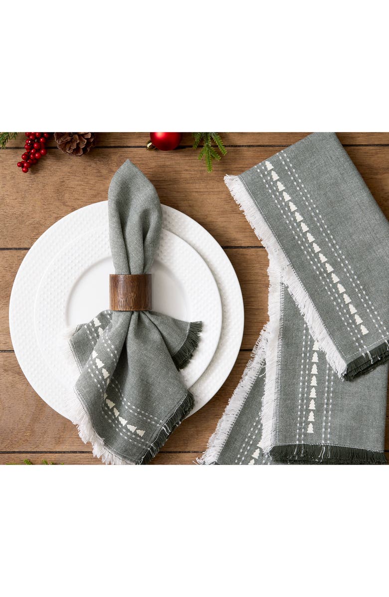 Design Imports Balsam Fir Tree Set of 4 Napkins, Alternate, color, Balsam Fir Tree