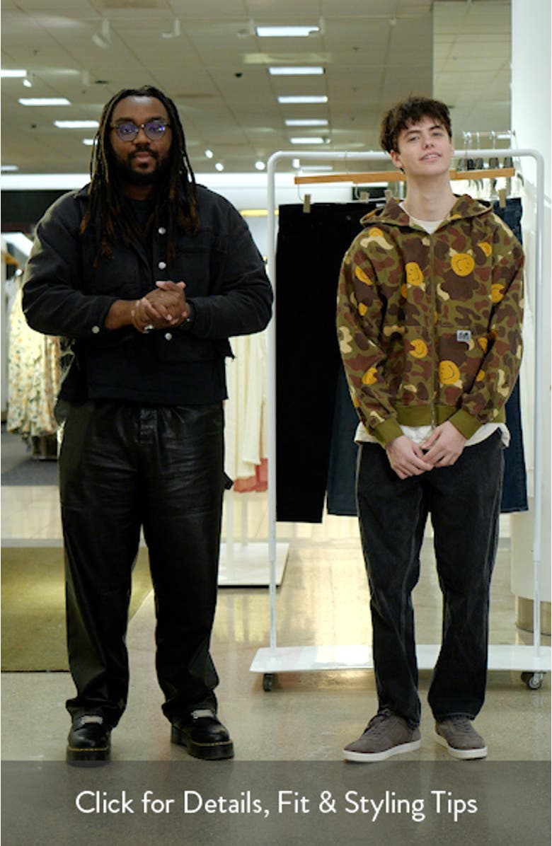 SMILEY<sup>®</sup> in Hiding Camo Cotton Twill Zip Hoodie, sales video thumbnail