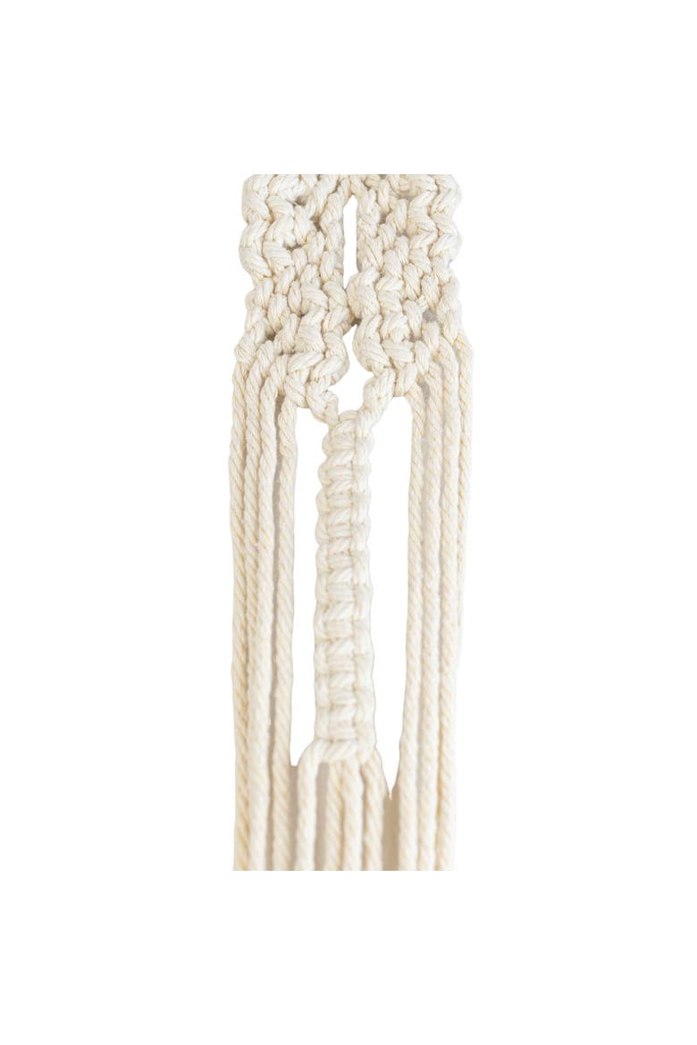 Macrame White Cotton Plant Hanger Rope 47", Alternate, color, White