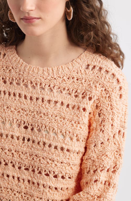 TREASURE & BOND TREASURE & BOND OPEN STITCH COTTON SWEATER