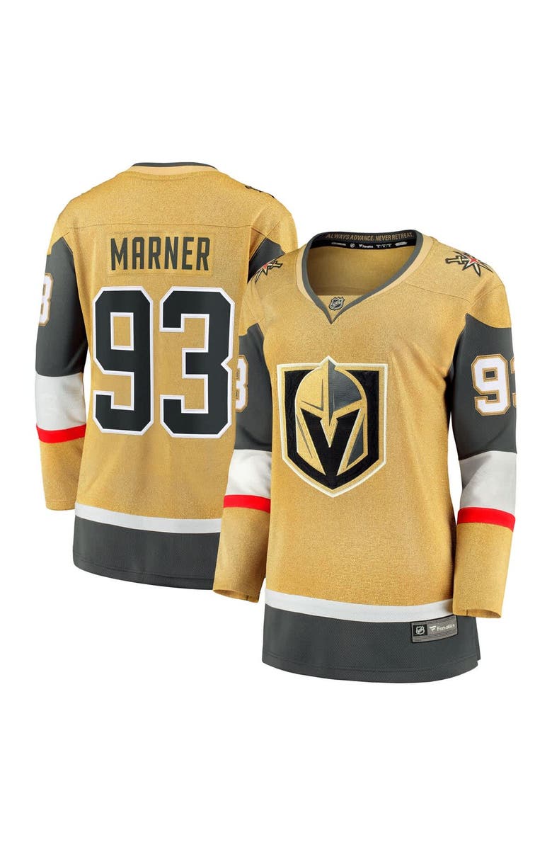 FANATICS Women's Fanatics Mitch Marner Gold Vegas Golden Knights Home Breakaway Jersey, Main, color, Gold