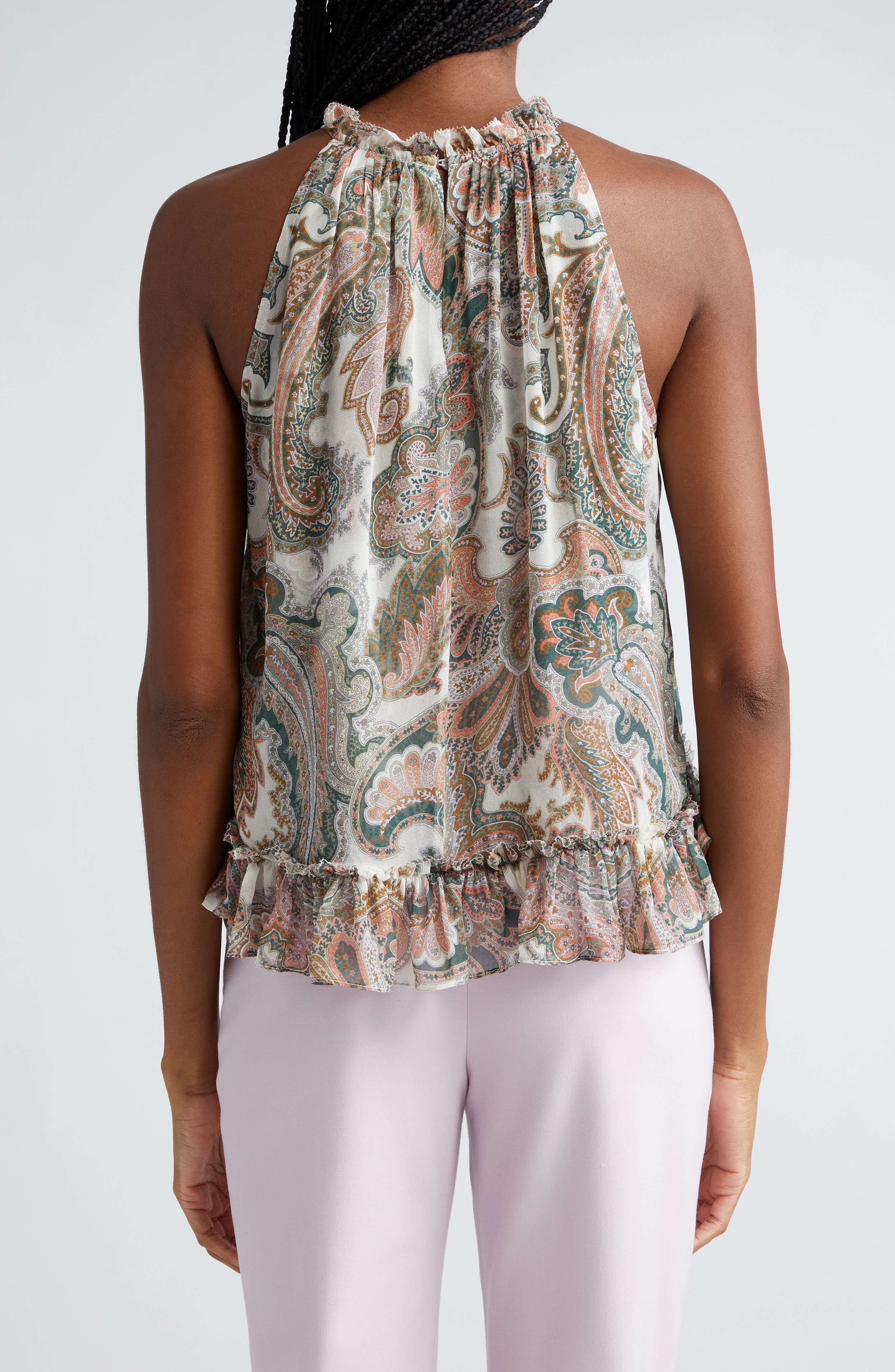 Veronica Beard Maryam Paisley Top