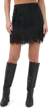 Trina Turk Rico Fringe Mini Skirt