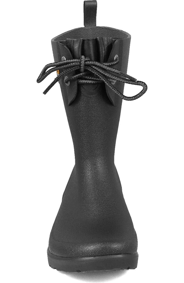Bogs Floral Lace-Up Waterproof Rain Boot, Alternate, color,