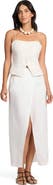 Onia Linen Utility Wrap Maxi Skirt