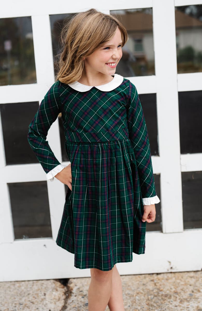 Hope & Henry Baby Girls' Organic Ruffle Cuff Party Dress, Infant, Alternate, color, 