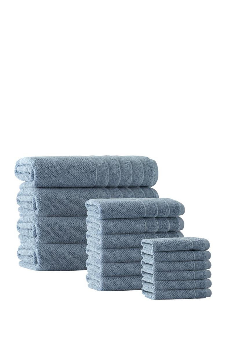 ENCHANTE HOME Veta Turkish Cotton 16-Piece Towel Set, Main, color, 