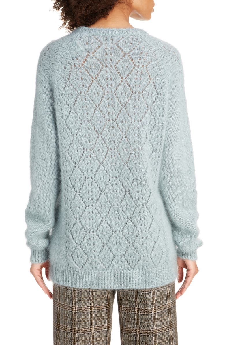 Runway Marc Jacobs Pointelle Mohair & Silk Sweater, Alternate, color, 