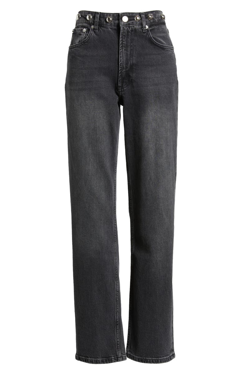 Rails Topanga Studded High Waist Straight Leg Jeans, Alternate, color,
