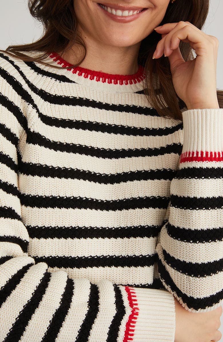 525 Marina Stripe Sweater, Alternate, color, 