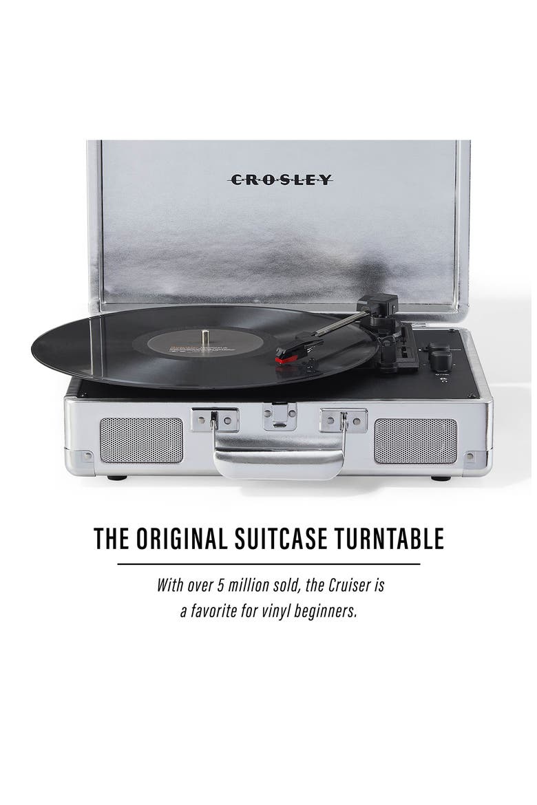 Cruiser Plus Record Player, Alternate, color, SILVER