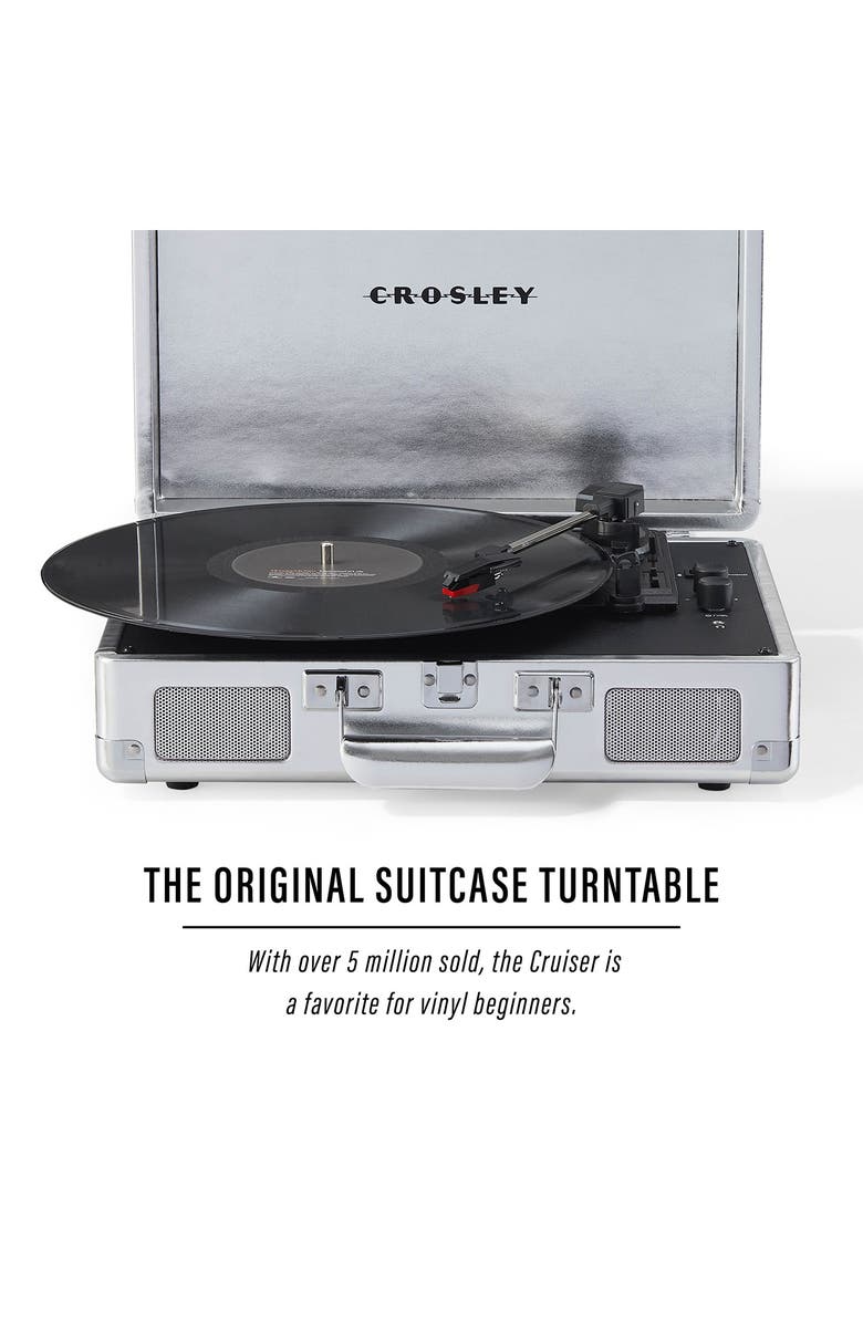 Crosley Radio Cruiser Plus Record Player, Alternate, color, Silver