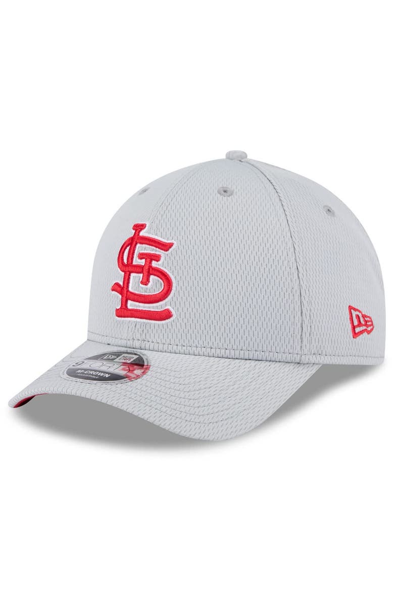 New Era Men's New Era Gray St. Louis Cardinals 2025 MLB Clubhouse 9FORTY M-Crown Adjustable Hat, Alternate, color,
