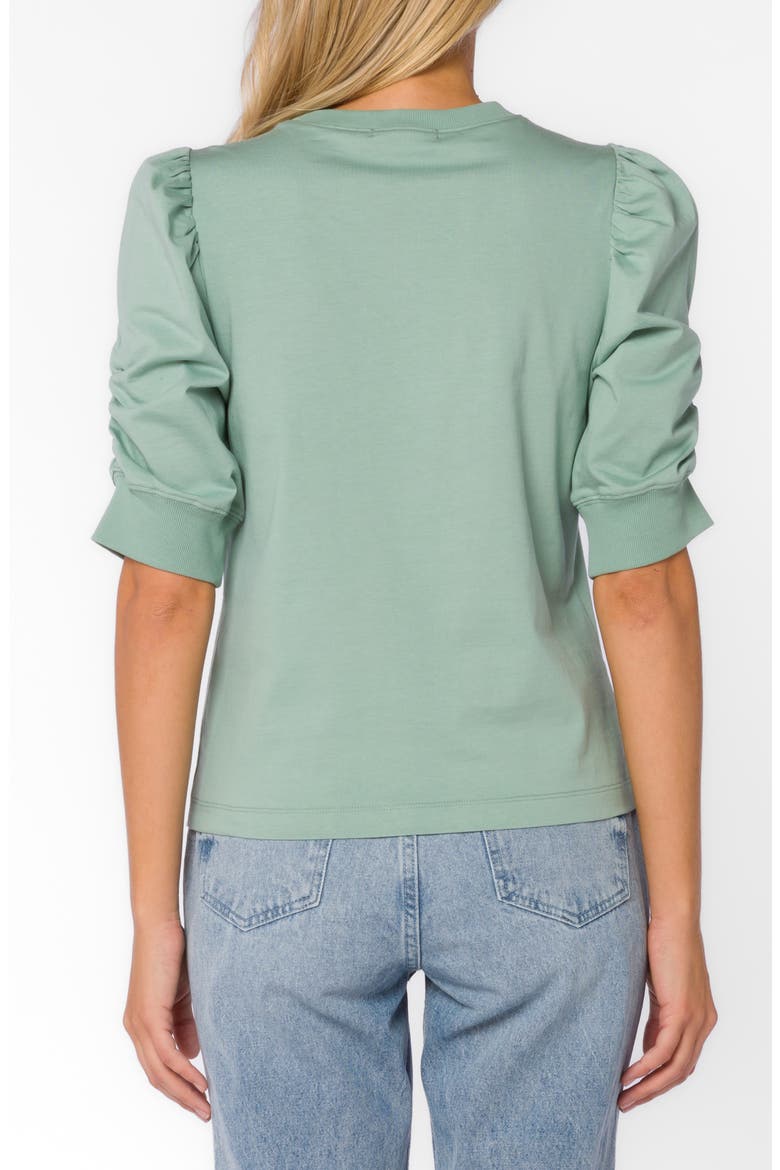 Lawson Ruched Sleeve T-Shirt, Alternate, color, FROSTED SAGE