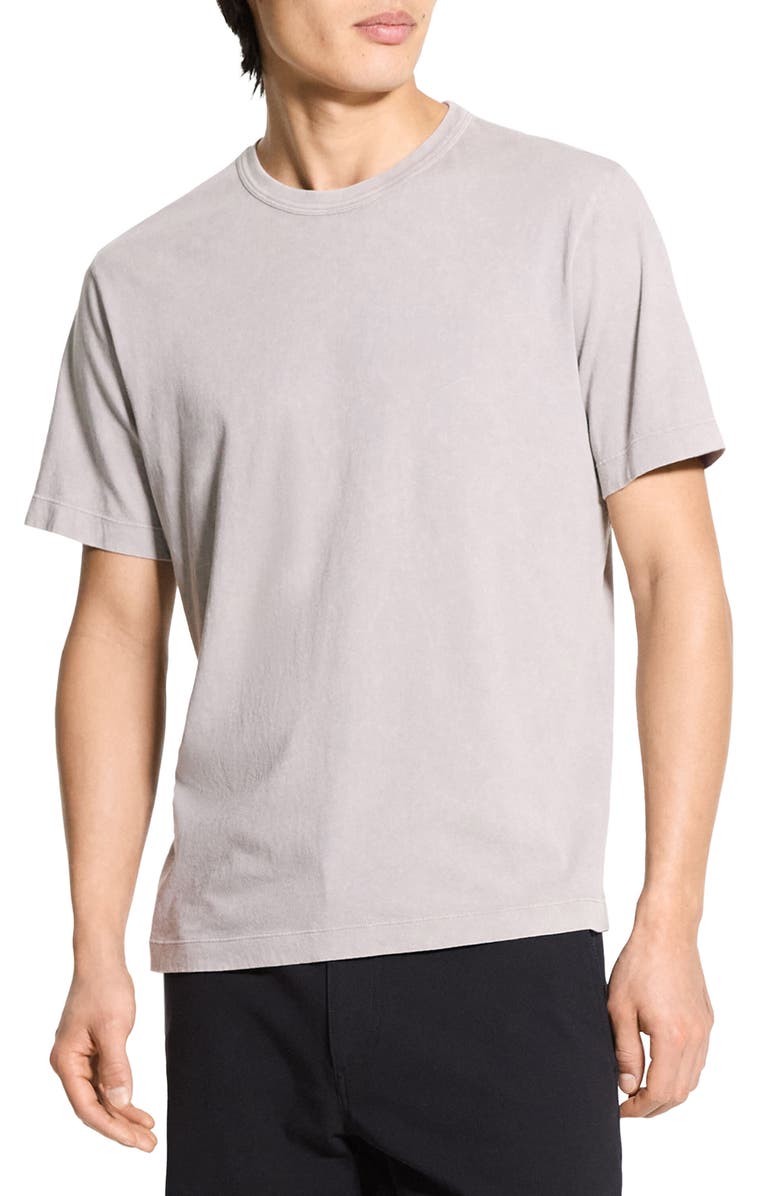 Theory Washed Pima Cotton T-Shirt, Main, color, Dark Vapor