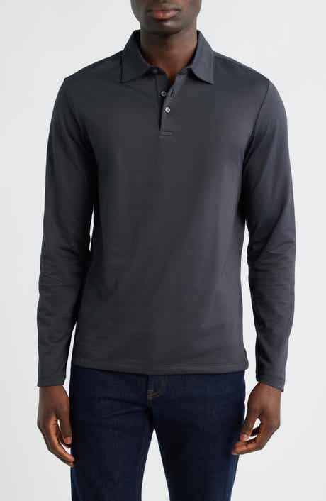 Robert Barakett Luciano Long Sleeve Twill Polo