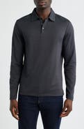 Robert Barakett Luciano Long Sleeve Twill Polo