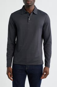 Robert Barakett Luciano Long Sleeve Twill Polo