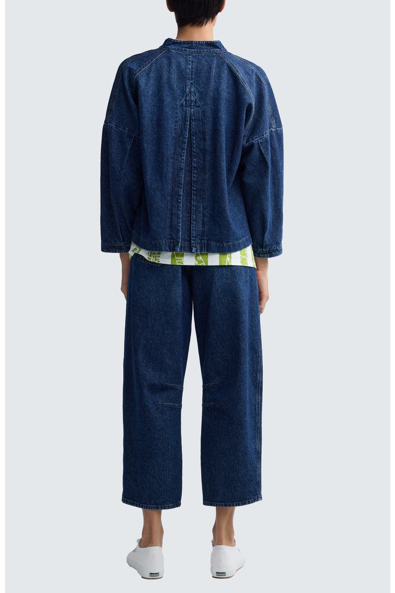 Jada Structured Denim Jacket, Alternate, color, Indigo Denim
