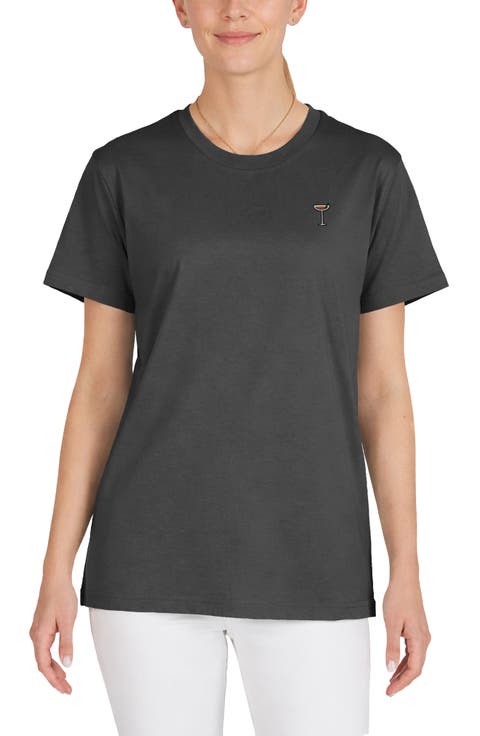 Womens Coffee Martini Jersey Relaxed Tee