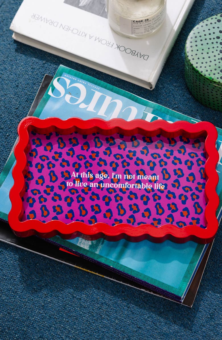 Furbish Uncomfortable Lacquer Tray, Alternate, color, Uncomfortable