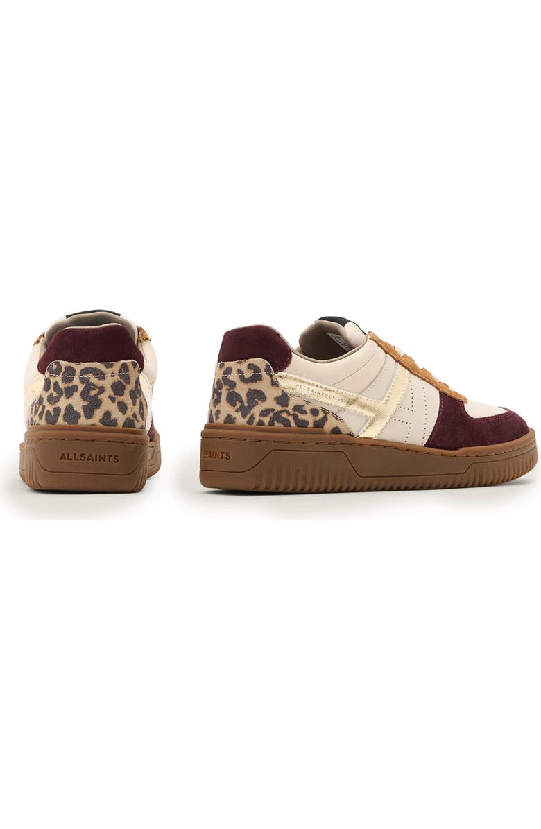 AllSaints Vix Sneaker, Alternate, color, Titan Red/ Brown