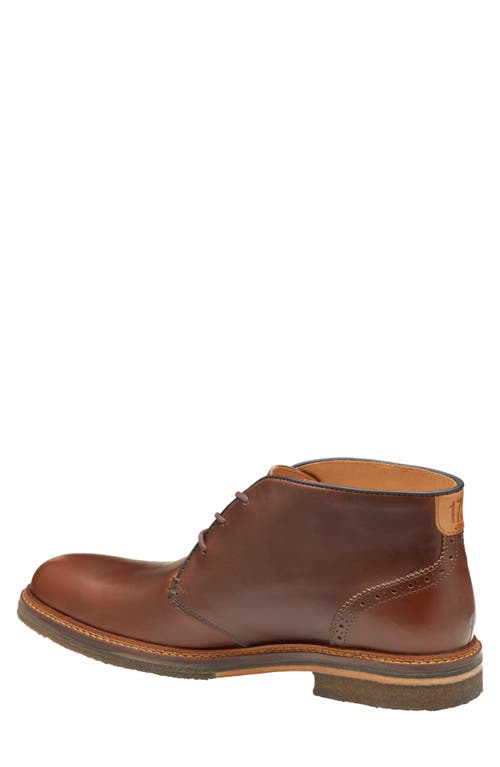 Johnston & Murphy Calder Mens Cushioned Footbed Faux Leather Chukka Boots In Brown