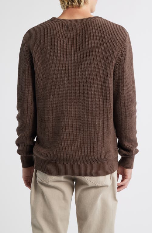 Alex Crane Bay Organic Cotton Sweater In Brown