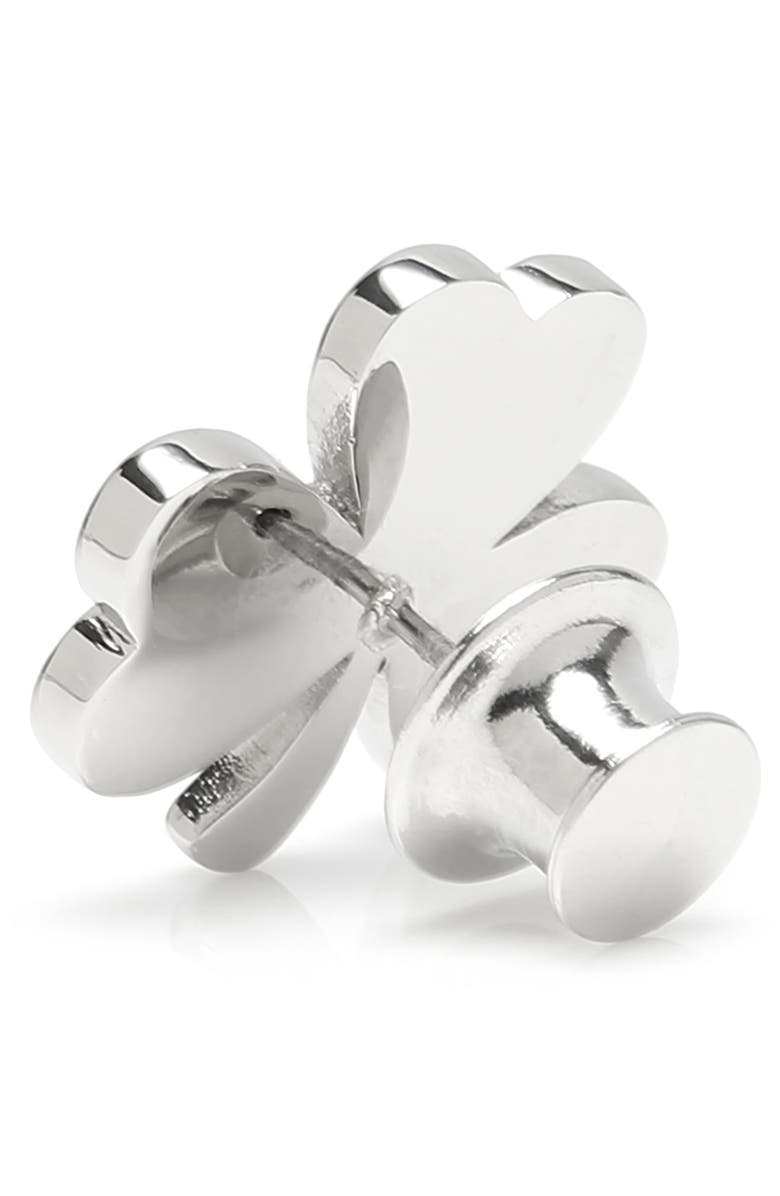 Cufflinks, Inc. Clover Lapel Pin, Alternate, color, Silver