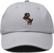 Dalix Dachshund Embroidered Dad Cap
