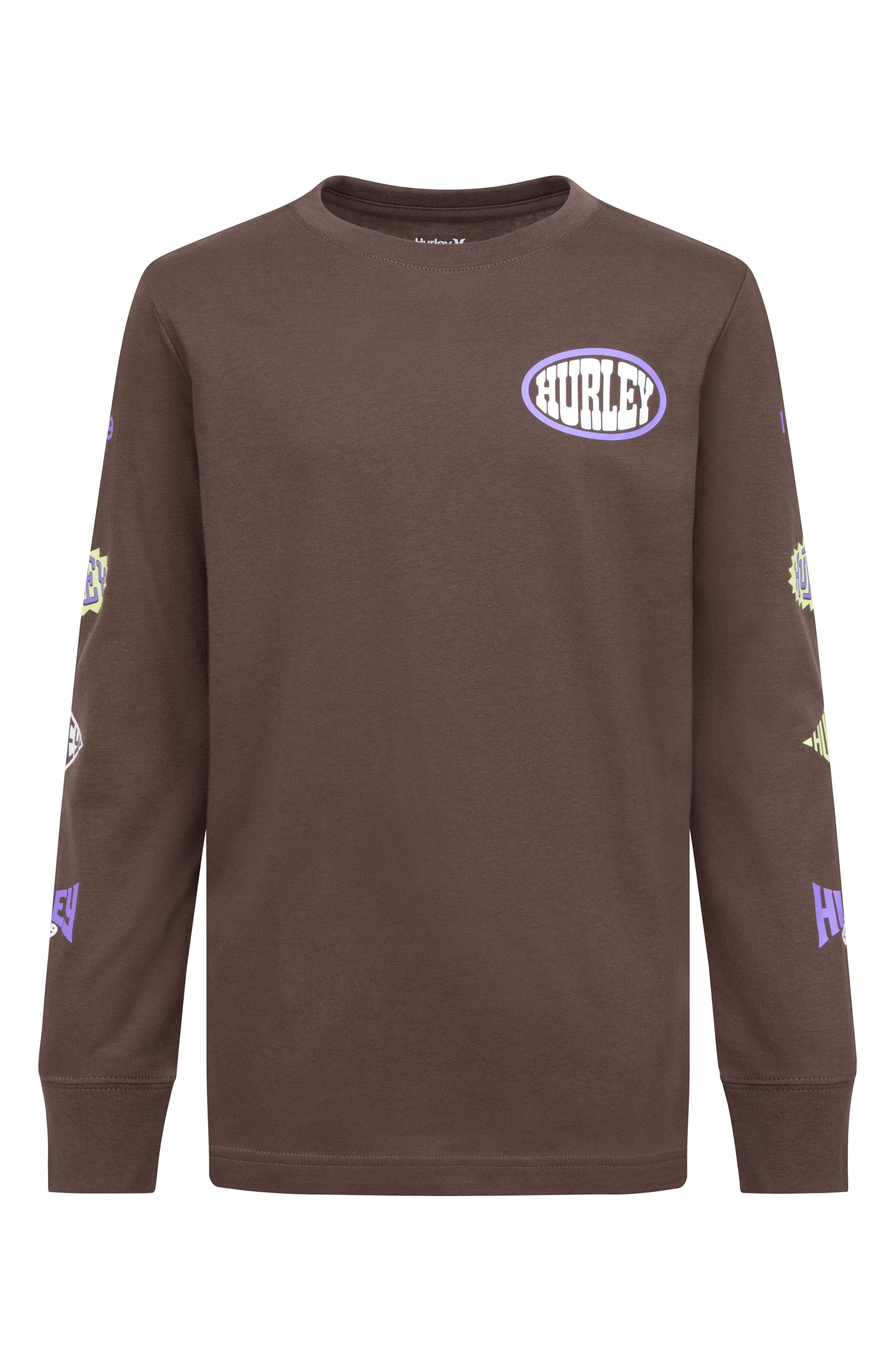 Hurley Kids' Badge Long Sleeve Graphic T-Shirt