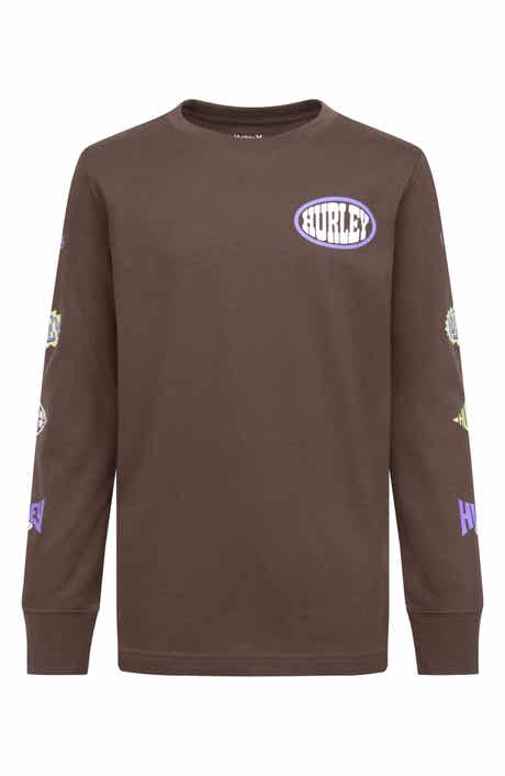 Hurley Kids' Badge Long Sleeve Graphic T-Shirt