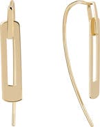 LANA 14K Gold Laser Interlocking Drop Earrings