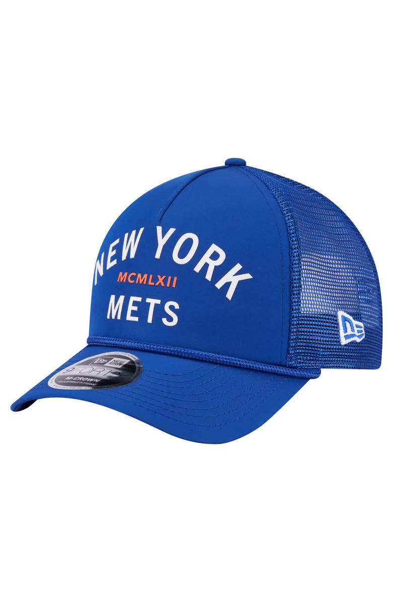 New Era Men's New Era  Royal New York Mets Minimalist 9FORTY A-Frame Adjustable Hat, Main, color, Royal