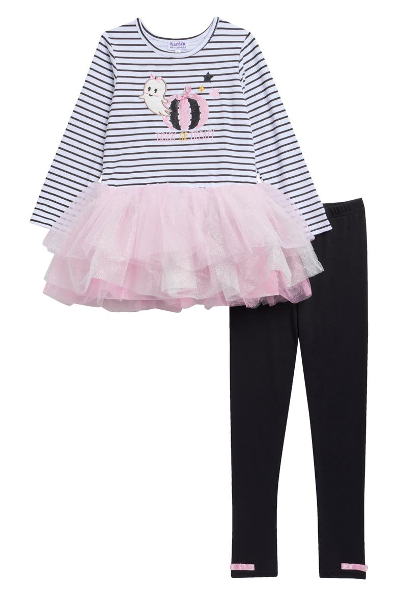 Kids' Halloween Jumper Dress & Leggings Set, Main, color, LT PINK