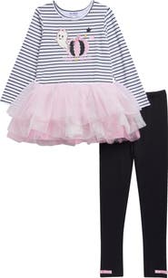BLUEBERI boulevard Kids' Halloween Jumper Dress & Leggings Set