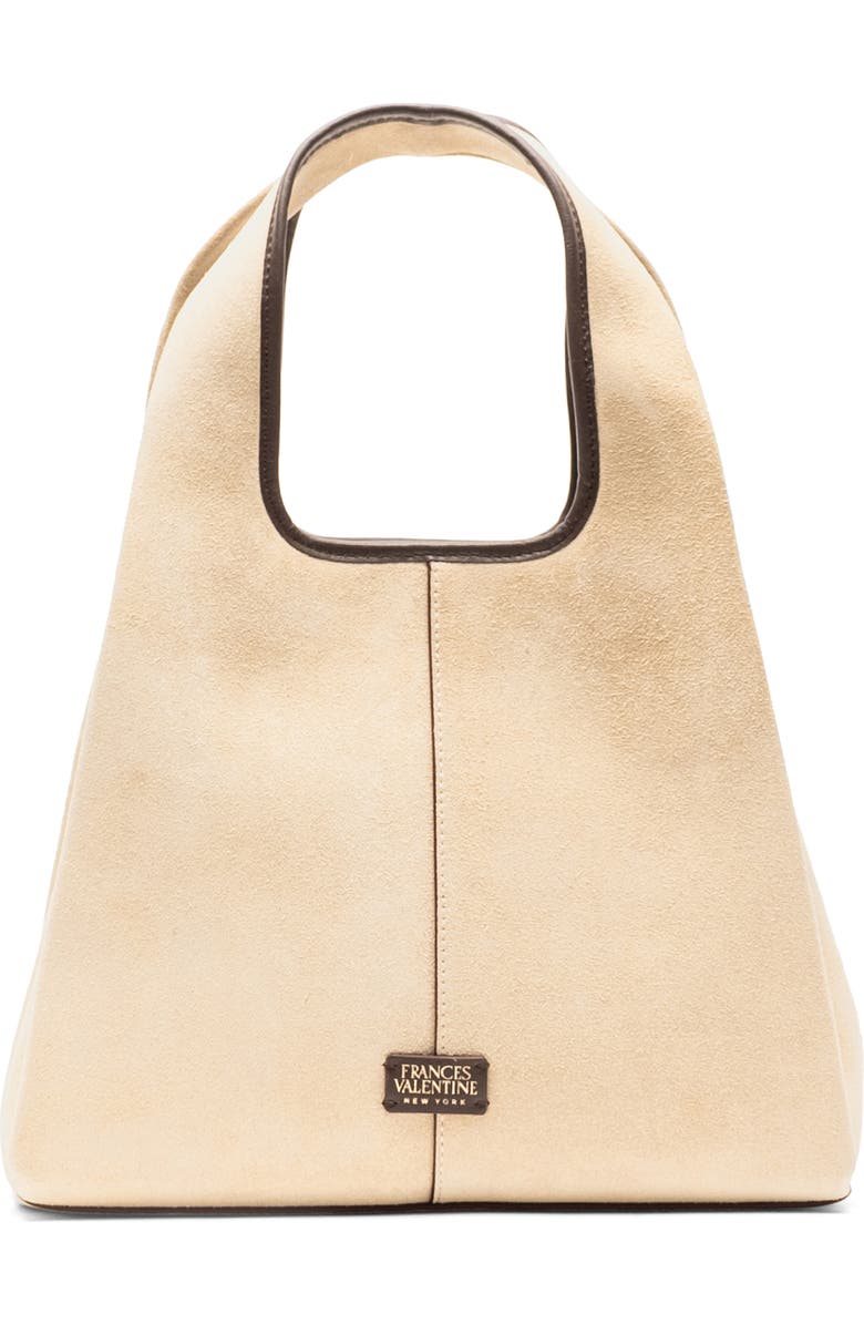 Frances Valentine Tootsie Suede Tote, Main, color, Sand