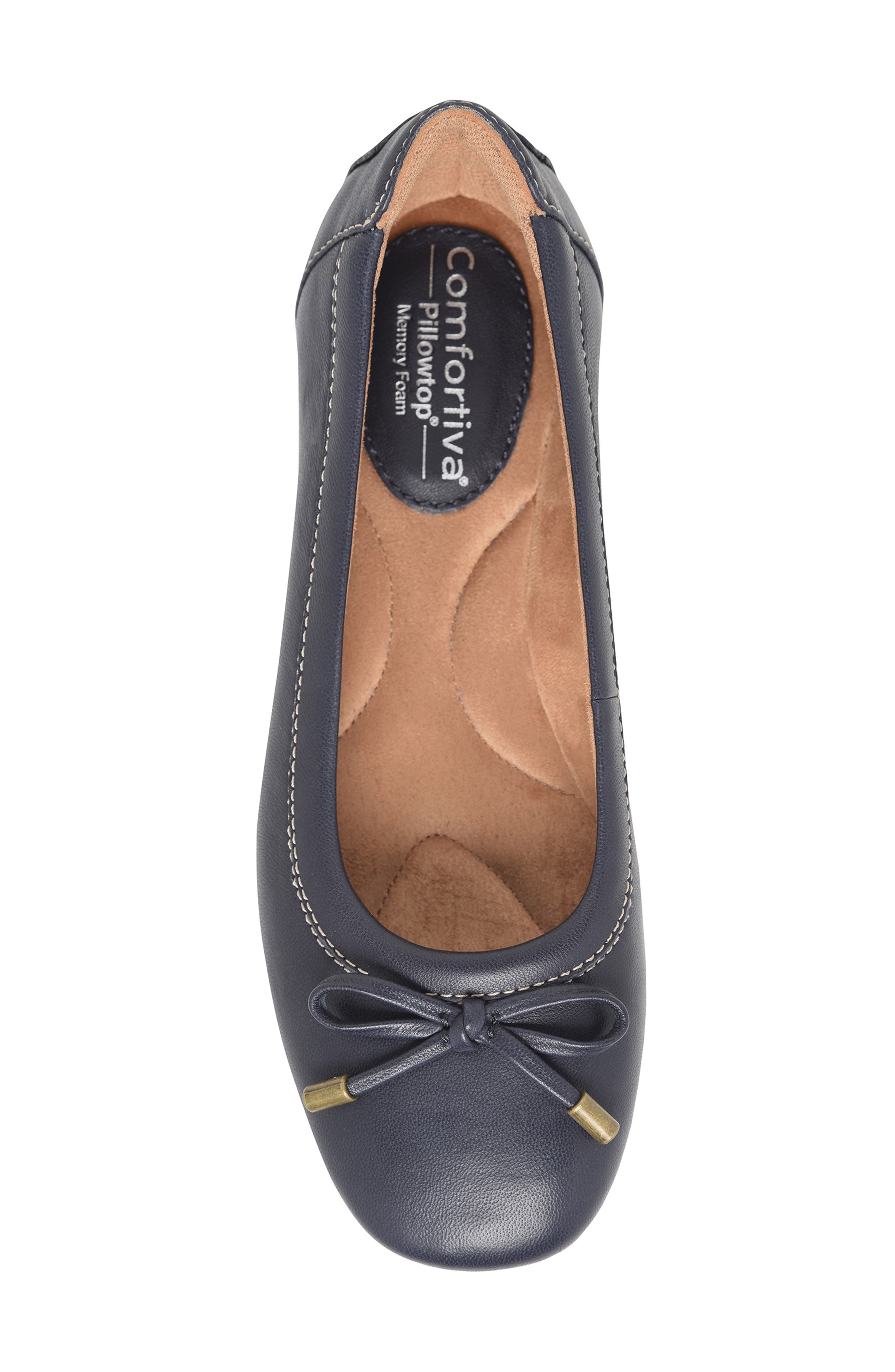 Comfortiva Keegan Ballet Flat, Alternate, color, Sky Navy