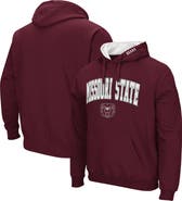 COLOSSEUM Men's Colosseum Maroon Missouri State University Bears Arch and Logo Pullover Hoodie